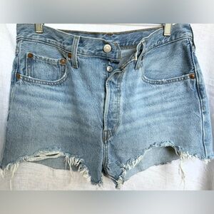 Levi’s Premium 501 Button Fly Denim Women’s Shorts, 30 Waist